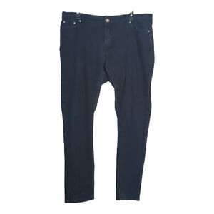 Dkin 16W Dark Wash Boot Cut Embellished Jeans Y2K McBling Indie Sleeze Cowgirl